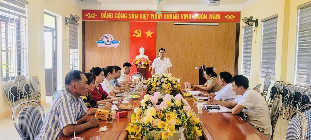 UBND XÃ XUÂN LỘC KIỂM TRA CƠ SỞ VẬT CHẤT TRƯỜNG MẦM NON XUÂN LỘC PHỤC VỤ NĂM HỌC MỚI
