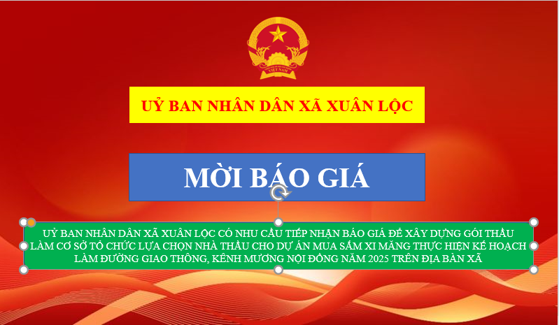 MỜI BÁO GIÁ
