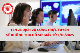 25 dịch vụ công thiết yếu phải nộp trực tuyến từ 1-10
