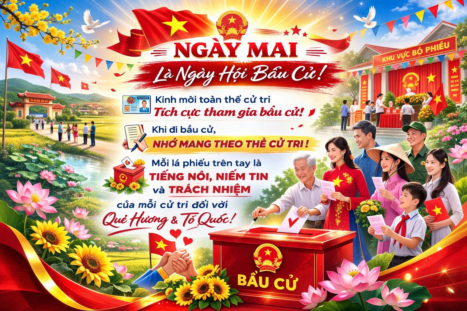 XUÂN LỘC SẴN SÀNG ĐÓN NGÀY HỘI BẦU CỬ CỦA TOÀN DÂN