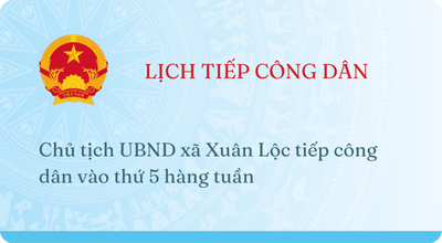 LỊCH TIẾP CÔNG DÂN