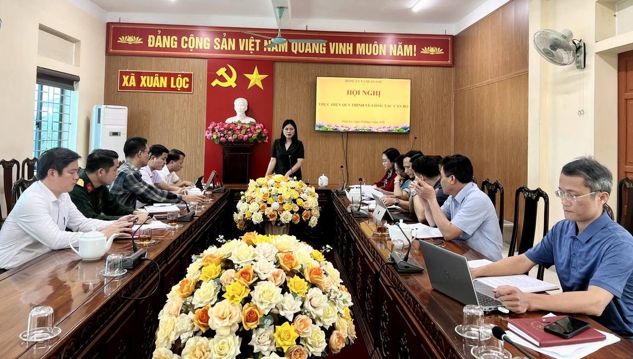 XUÂN LỘC THỰC HIỆN QUY TRÌNH CÔNG TÁC CÁN BỘ NHIỆM KỲ MỚI.
