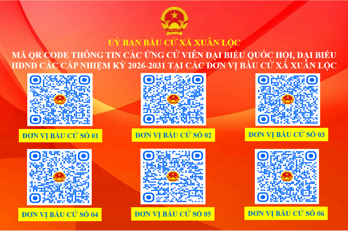UỶ BAN BẦU CỬ XÃ XUÂN LỘC TRIỂN KHAI DÁN MÃ QR CODE THÔNG TIN CÁC ỨNG CỬ VIÊN ĐẠI BIỂU QUỐC HỘI, ĐẠI BIỂU HĐND CÁC CẤP NHIỆM KỲ 2026-2031 TẠI CÁC ĐIỂM BẦU CỬ