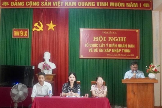 Xã Xuân Lộc hoàn thành việc lấy ý kiến cử tri đại diện hộ gia đình về Đề án sáp nhập thôn 