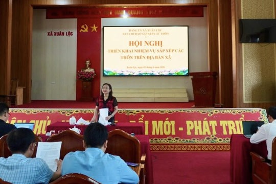 XUÂN LỘC TRIỂN KHAI NHIỆM VỤ SẮP XẾP CÁC THÔN TRÊN ĐỊA BÀN XÃ