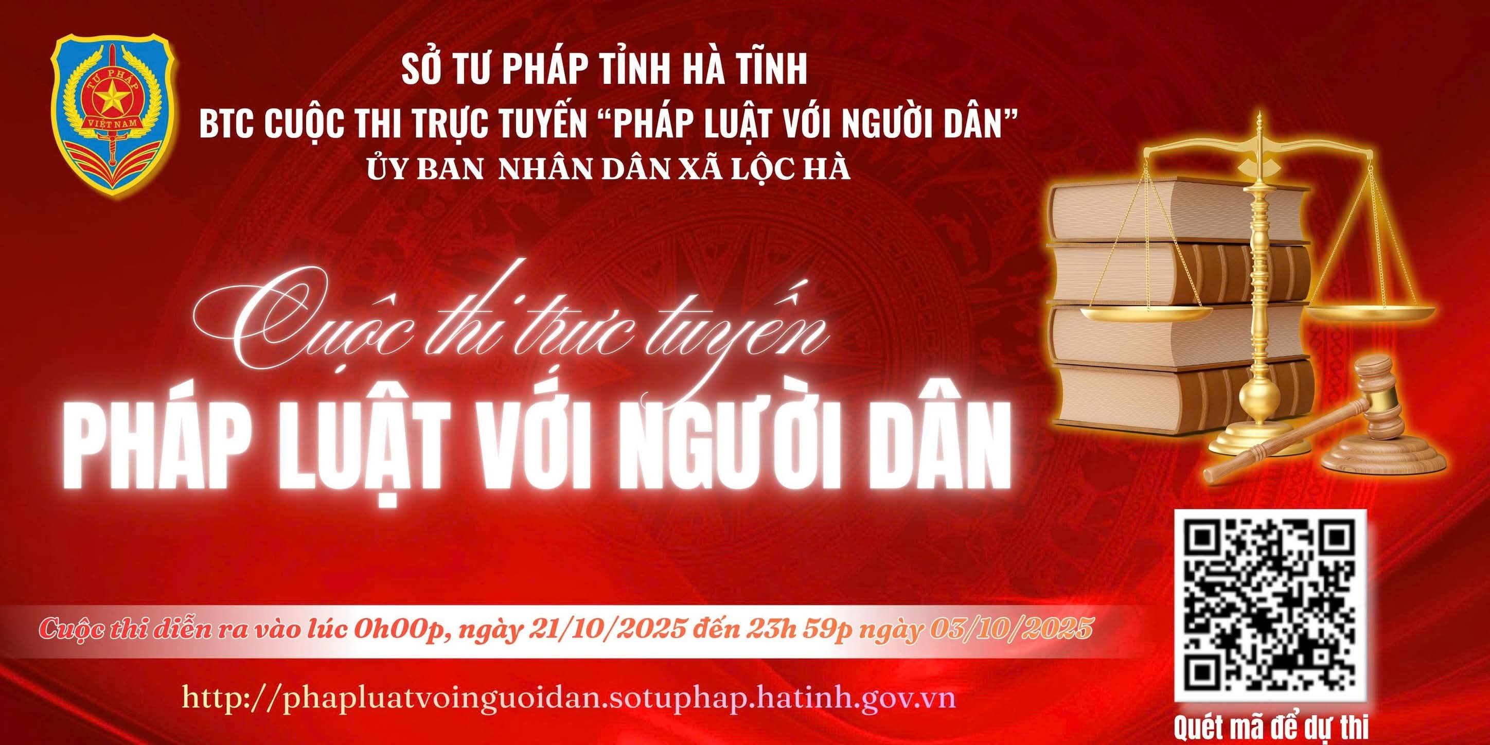 Uỷ ban nhân dân xã Xuân Lộc phát động hưởng ứng tham gia cuộc thi trực tuyến Pháp luật với người dân