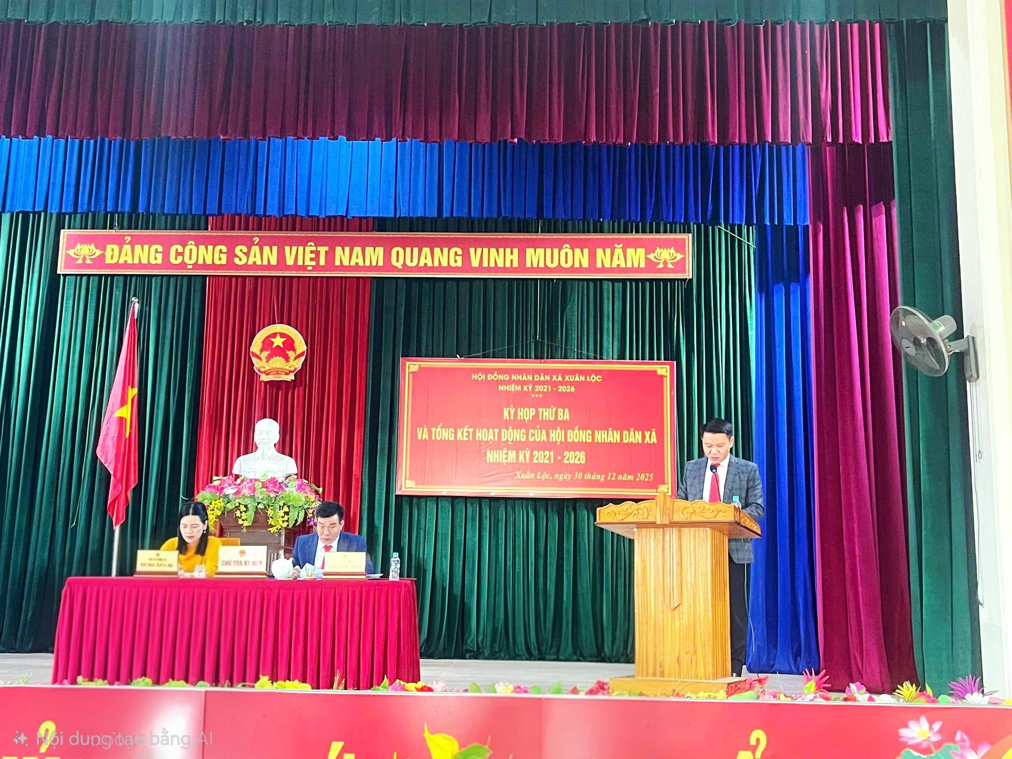 TỔ CHỨC THÀNH CÔNG KỲ HỌP THỨ BA HỘI ĐỒNG NHÂN DÂN XÃ XUÂN LỘC NHIỆM KỲ 2021-2026